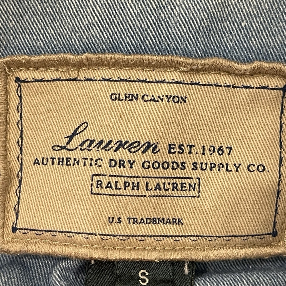VTG Lauren Ralph Lauren Glen Canyon Dry Goods Supply Denim Jacket Women's Size S - Picture 10 of 12